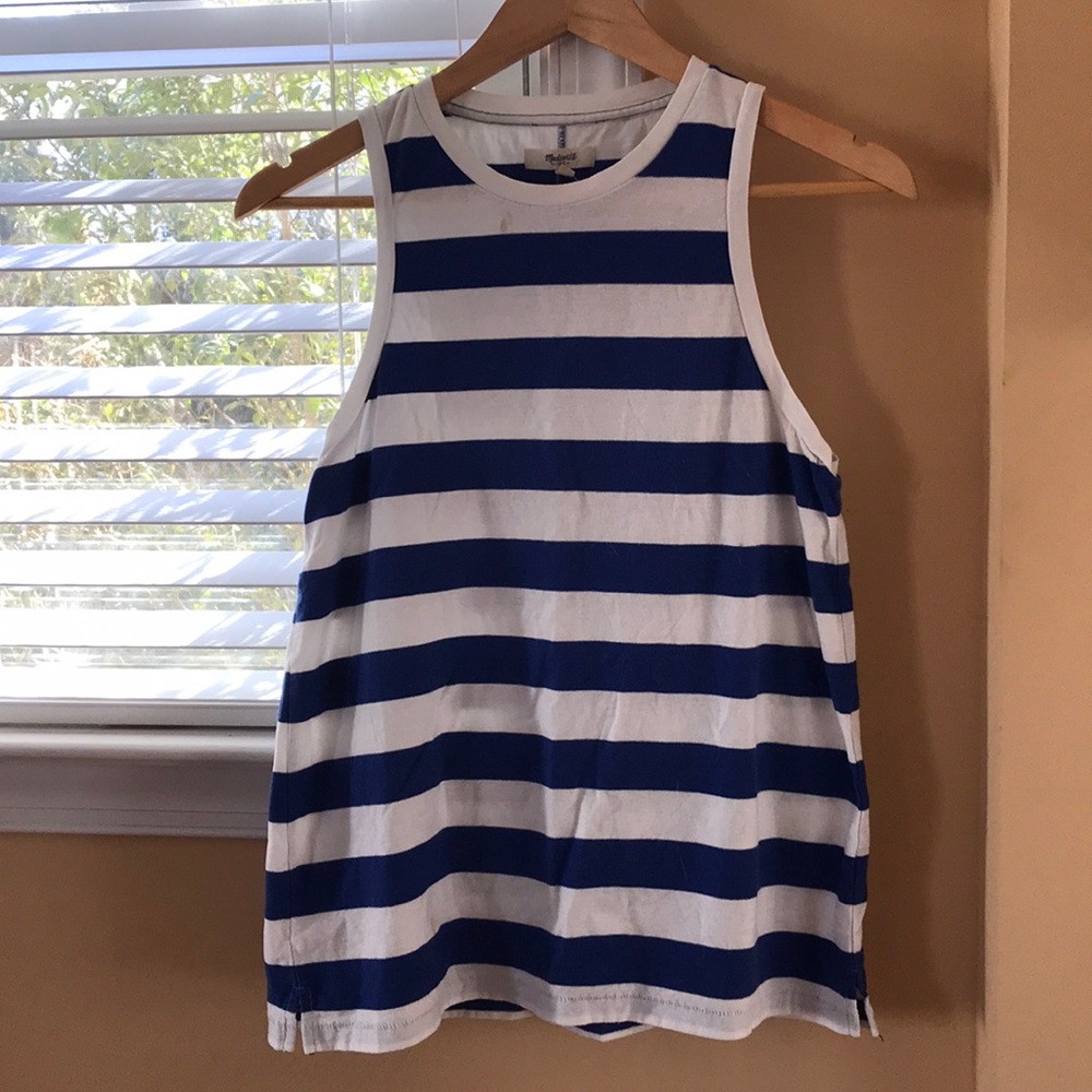 Madewell striped muscle tank